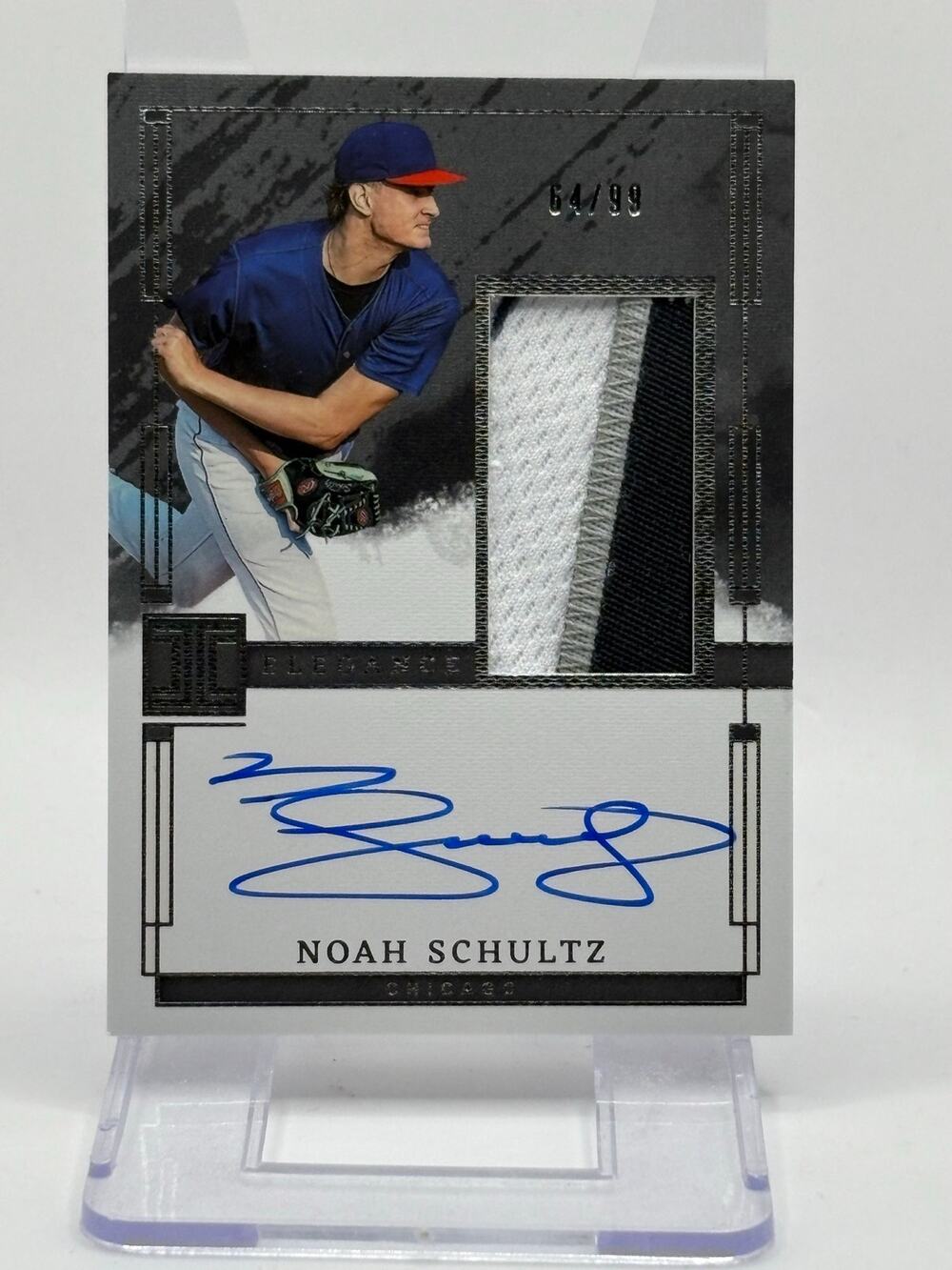2024 Panini Impeccable Noah Schultz Elegance Jersey Patch Auto 64/99 White Sox - Picture 1 of 2